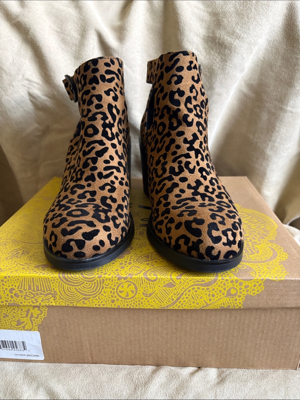 Mix no. 6 Leopard Print Booties Women’s 8.5 EUC With Box - Picture 4 of 4